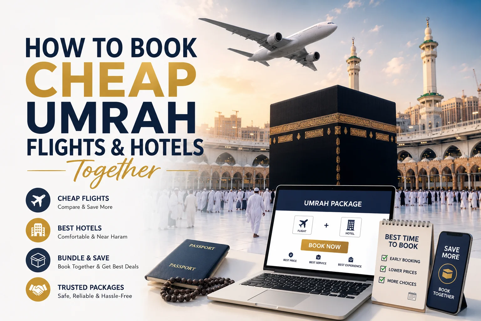 How to Book Cheap Umrah Flights and Hotels Together