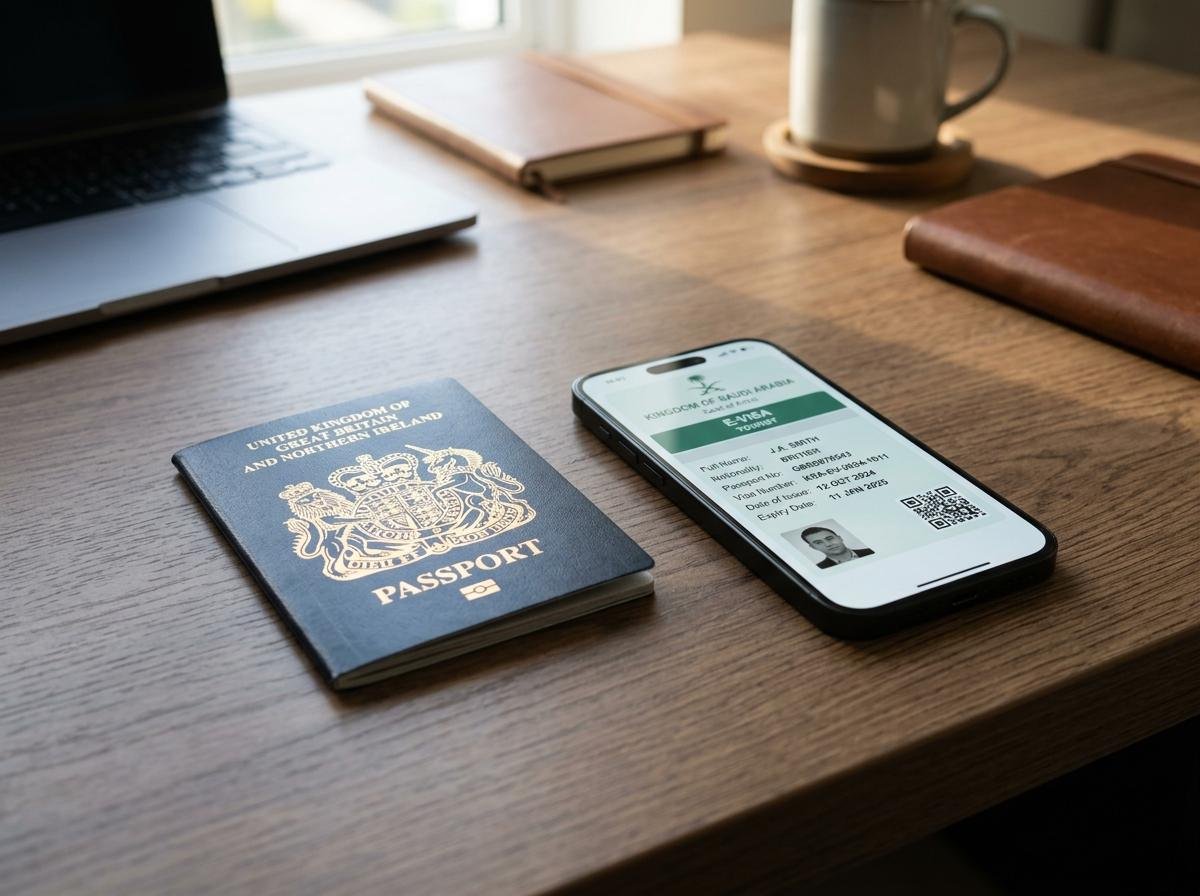 British passport and Saudi eVisa application for Umrah from the UK