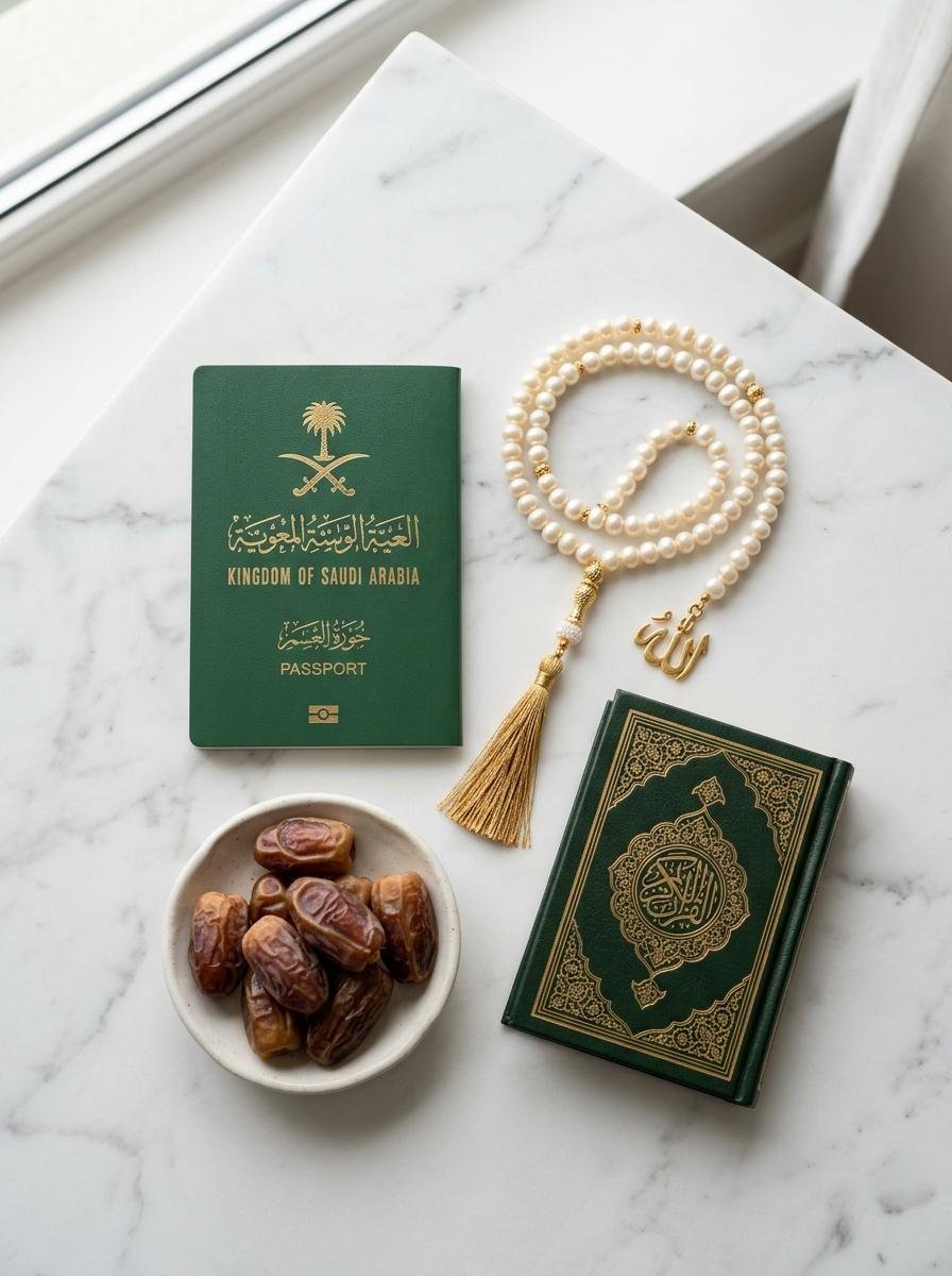 Umrah travel essentials prepared by a UK pilgrim